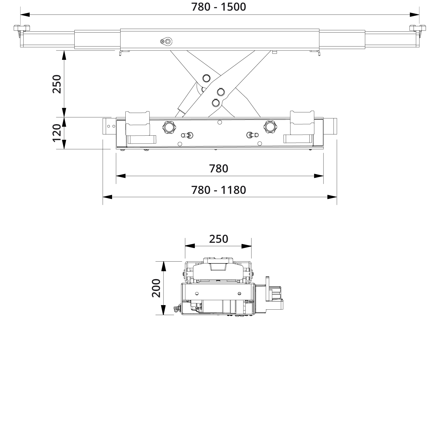 Jacking Beam SD26PHL A Drawing