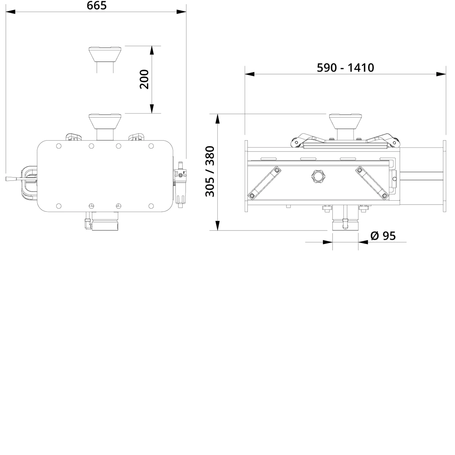Heavy Duty Jacking Beam FL 1 Drawing
