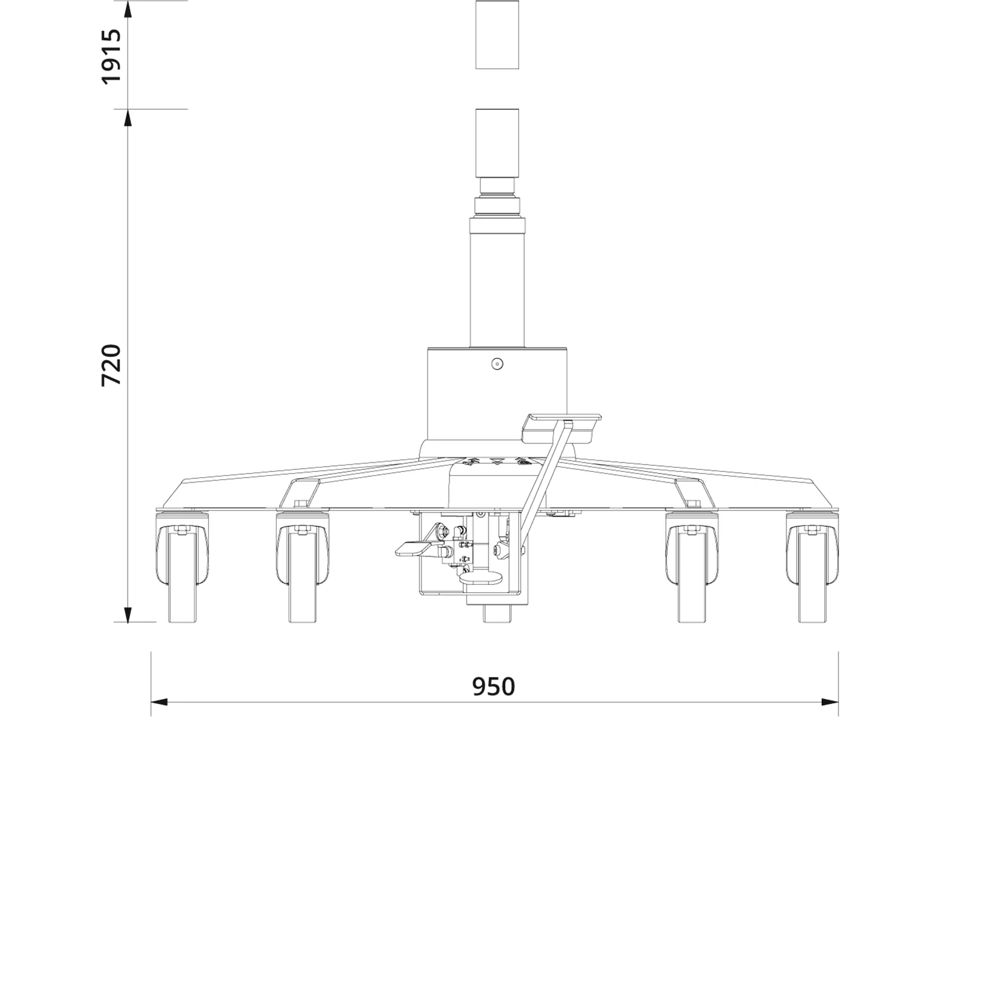 Transmission Jack VLT6 Drawing