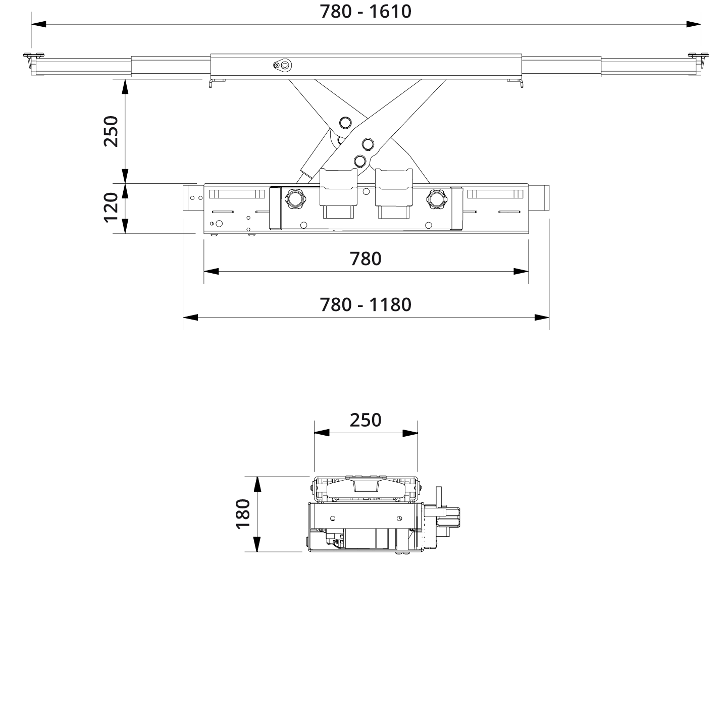 Jacking Beam SD26PHL Drawing