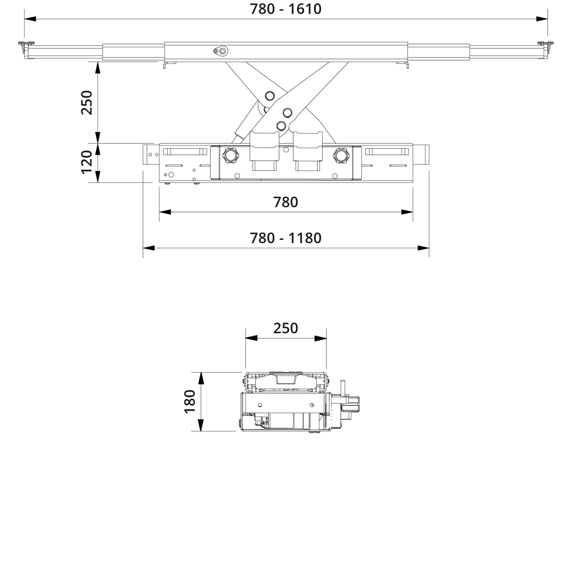 Jacking Beam SD26PHL Drawing